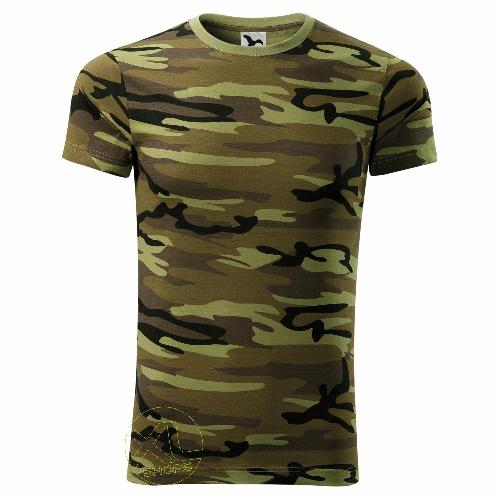 Green camouflage men tshirt forest hunting army military VANLIFE