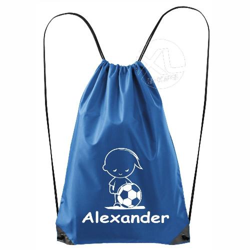 Customizable football backpack for boys with a personalized name 