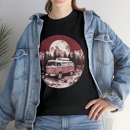 Tshirt VANLIFE Vintage Moonlight Trip unisex Men Women 